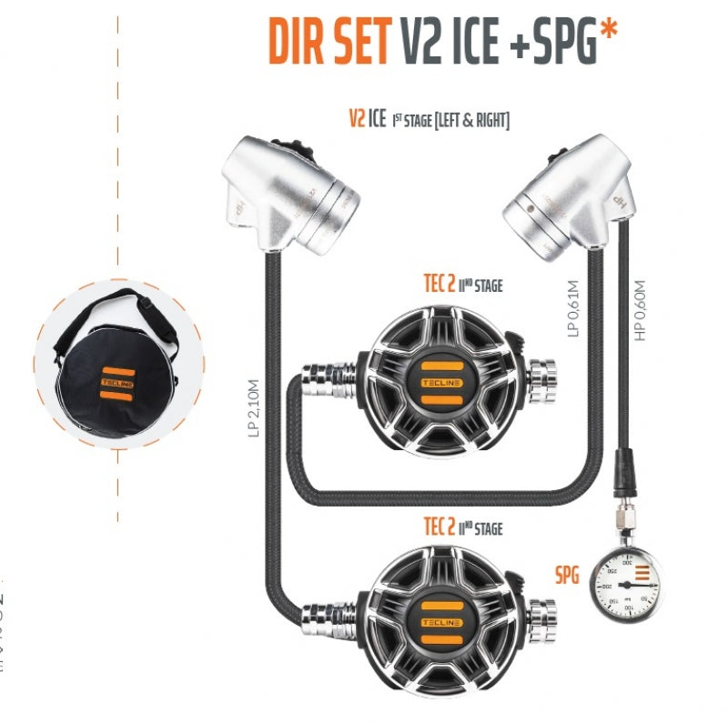 Tecline V2-TEC2 DIR + manometer set