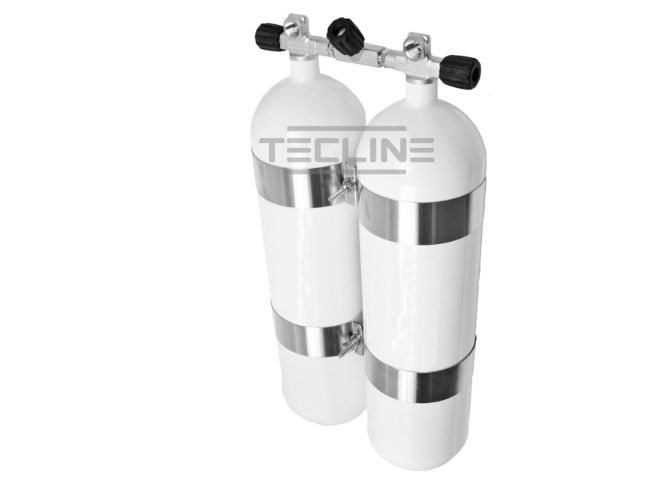 Twin Tank 2x10L 300bar Eurocylinder 171mm