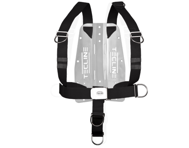 Tecline Harnas DIR + Back plate RVS 3mm