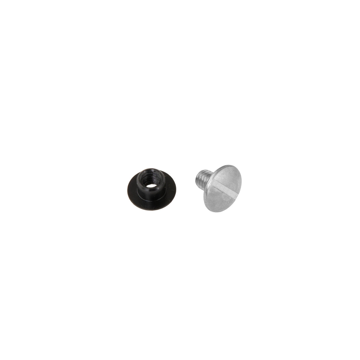 Tecline RVS Bout, kort (8mm) met DELRIN moer