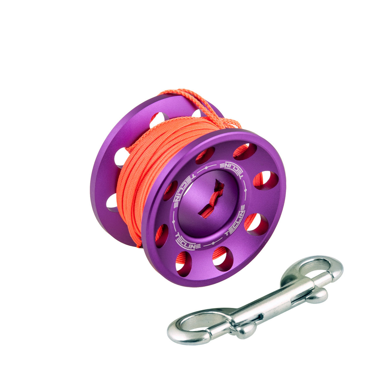 Tecline Spoel Alu 30m met 90mm RVS Haak (Alle Kleuren)