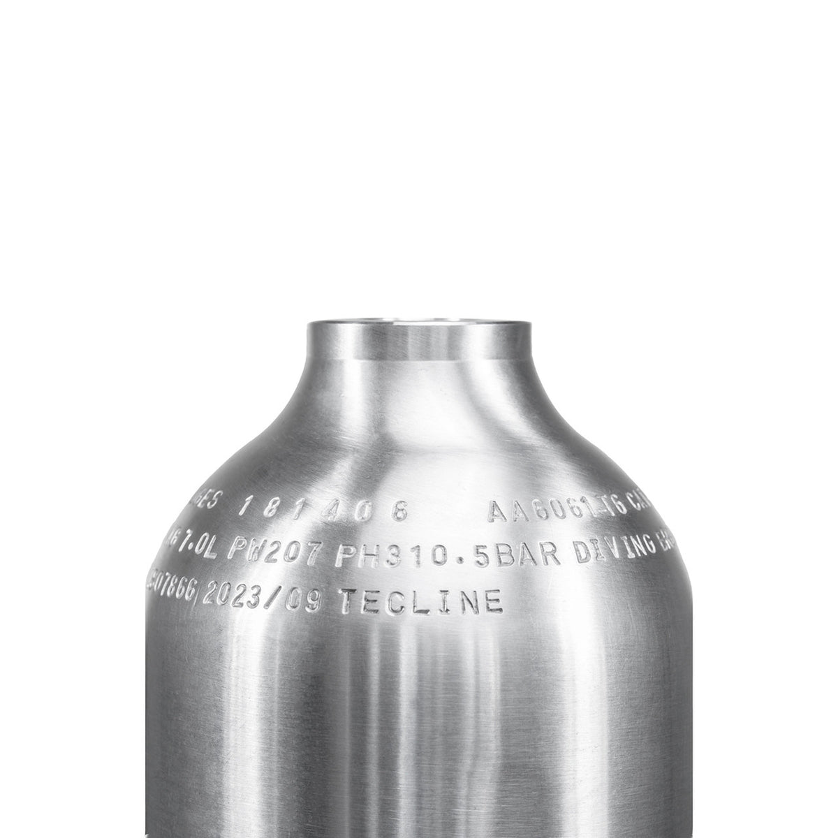 Tank 7L 207bar Geborsteld Aluminium