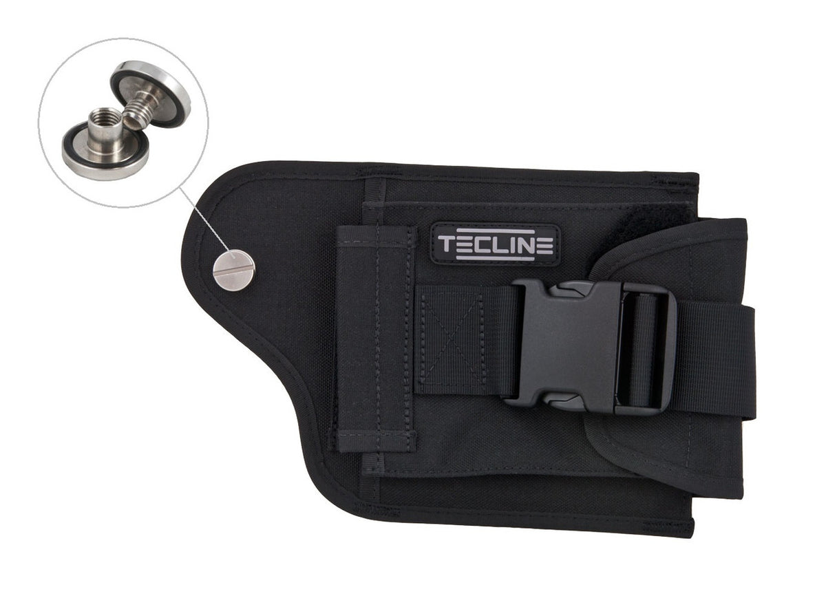 Tecline Loodpocket Zwart Rechts (Incl. RVS Bout)